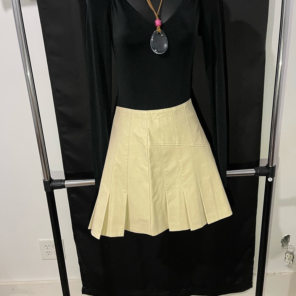 Free People Tan Mini Skirt